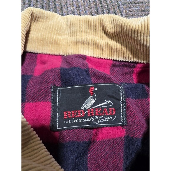 VINTAGE 1940s-50s Red Head Canvas Hunting Jacket Coat The Sportsman's Tailor M? - Picture 3 of 7